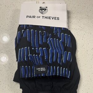 Pair of Thieves Woven Boxers “Bookshelf” Pattern 100% Cotton Size Large NWT